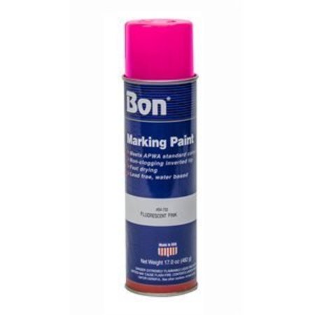 BON TOOL Bon 84-793 Marking Paint, Fluorescent Pink, 20 Ounce (12/Pkg) 84-793